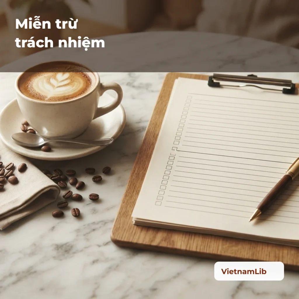 Miễn trừ trách nhiệm — VietnamLib