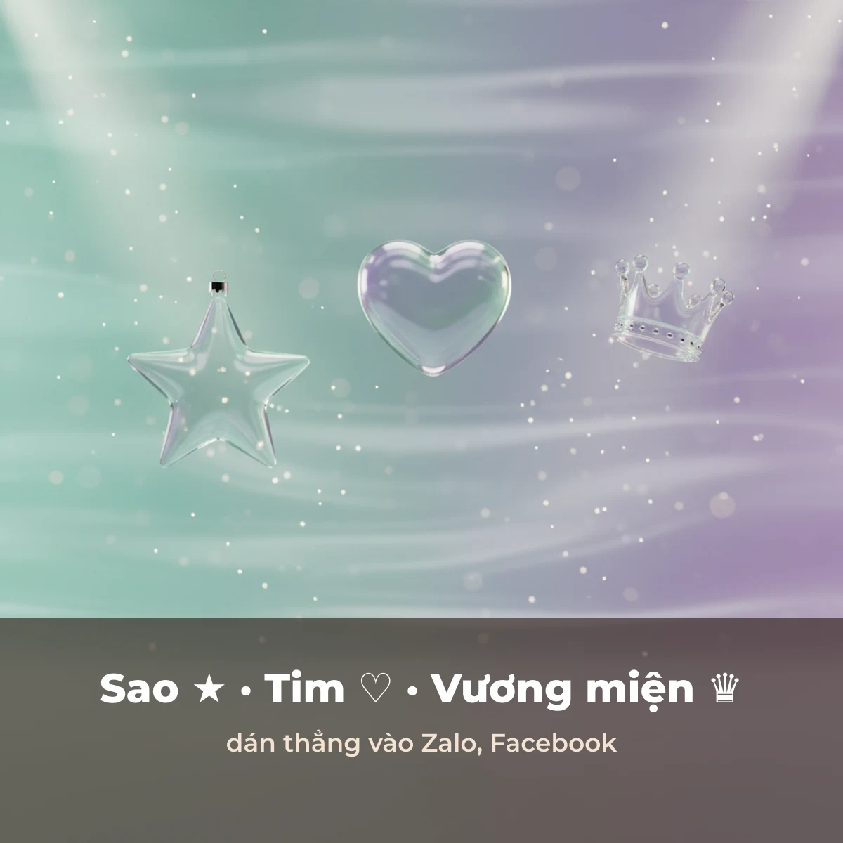 Sao tim vương miện copy nhanh trên VietnamLib