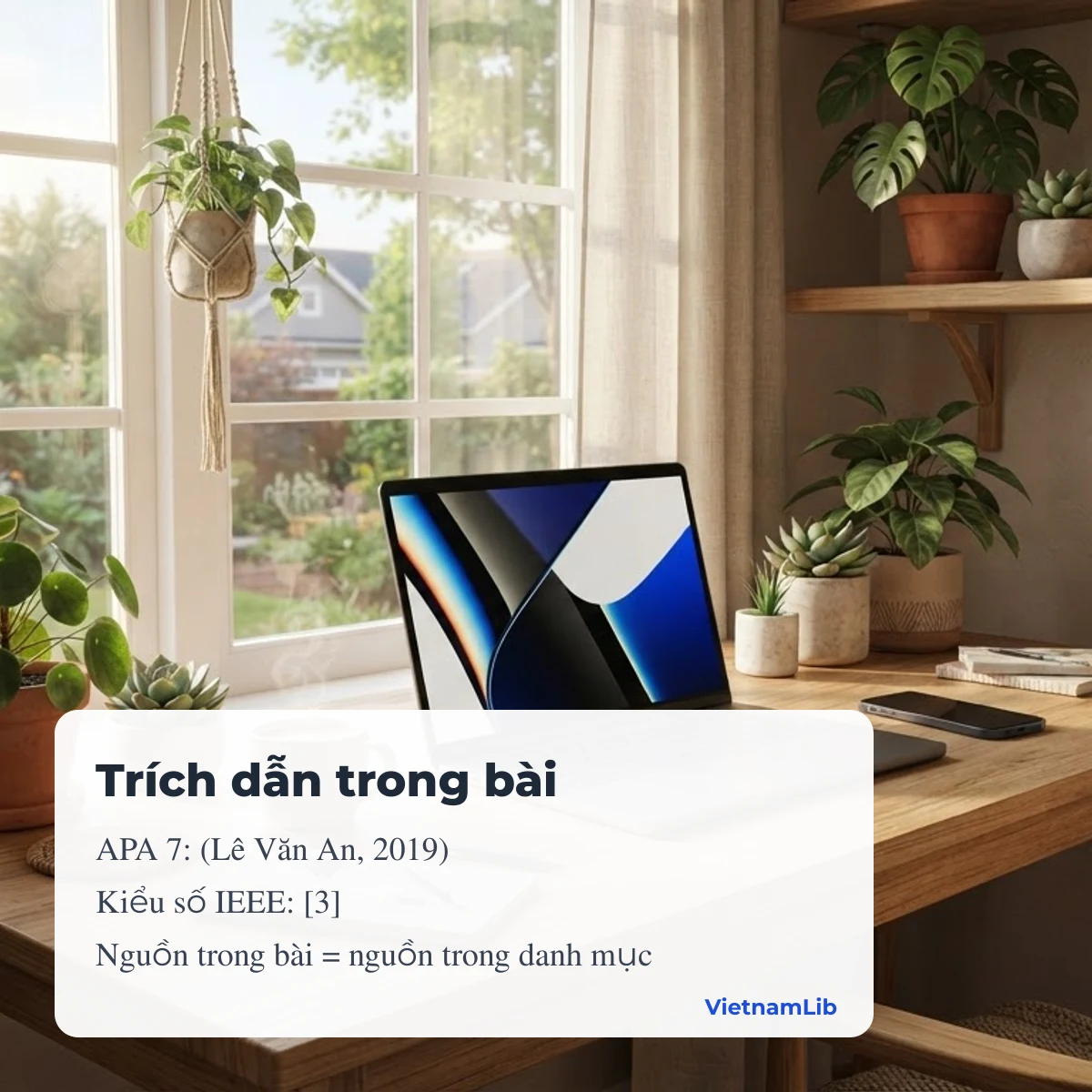 Trích dẫn trong bài theo APA 7 (tác giả, năm) và kiểu số IEEE [1]